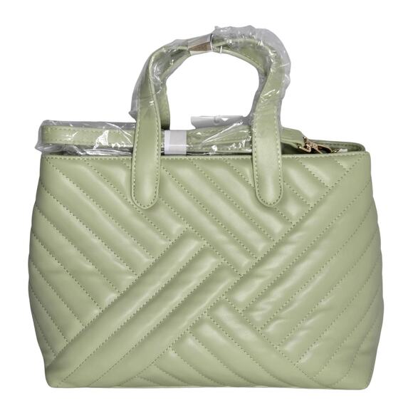 Cavalli Class Rosangella Quilted Crossbody Satchel in Leaf Green NWT - Picture 2 of 3